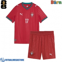 Fotballdrakt Barn Portugal Rafael Leao #17 Hjemmedraktsett VM 2026 Kortermet (+ Korte bukser)
